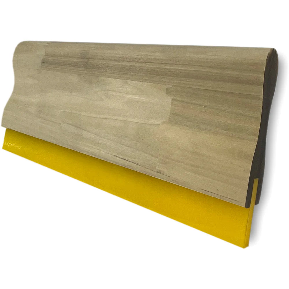 Wood Screen Printing Squeegee Uncoated and Glued - 70 Durometer