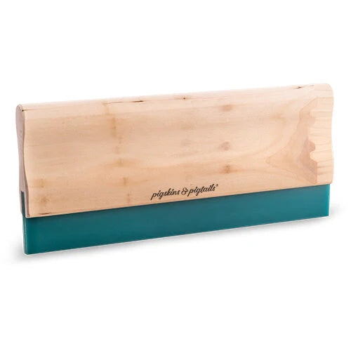 Pigskins & Pigtails Wood Screen Printing 11" Squeegee