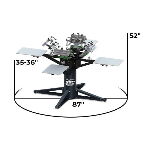 Riley Hopkins 360 4 Color 4 Station Press with XYZ Micro Registration