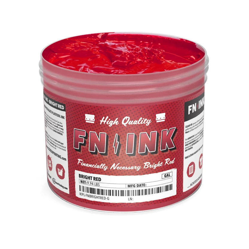 FN-INK Bright Red Plastisol Ink