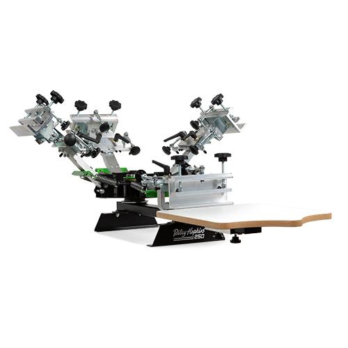 Riley Hopkins 250 Screen Printing Press -4 Color 1 Station with XY Micro Registration