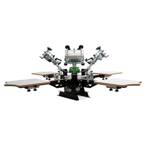 Riley Hopkins 250 Screen Printing Press -4 Color 4 Station with XY Micro Registration