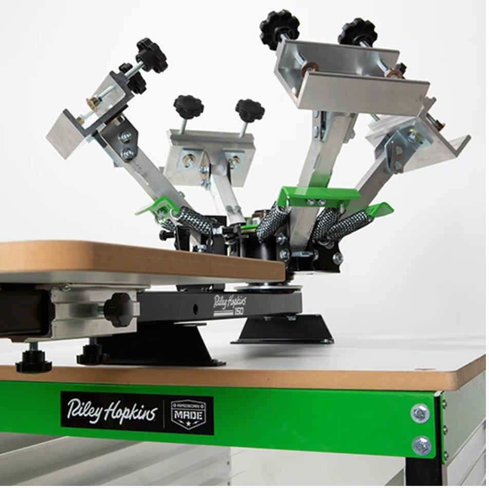 Riley Hopkins 150 4 Color 1 Station Screen Printing Press