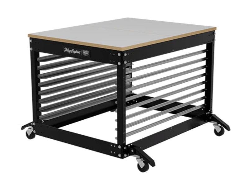 Riley Hopkins Multi-Station Screen Printing Press Cart