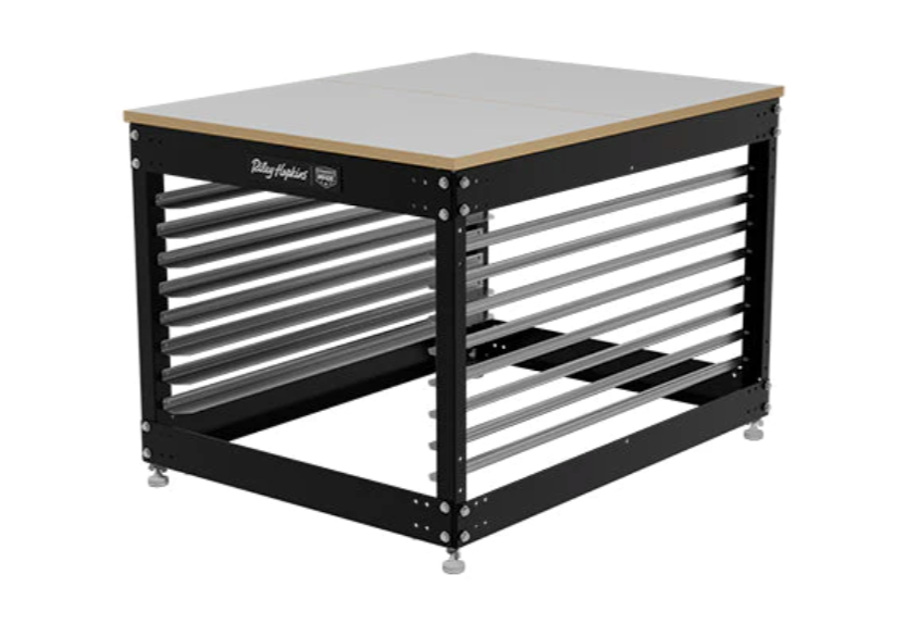 Riley Hopkins Multi-Station Screen Printing Press Cart