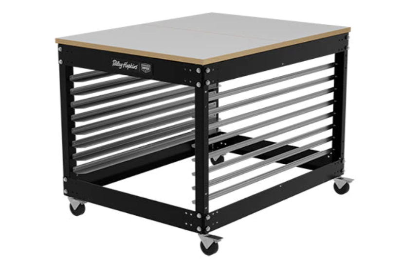 Riley Hopkins Multi-Station Screen Printing Press Cart