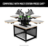 Riley Hopkins 250+ 4 Color 4 Station Screen Printing Press with XYZ Micro Registration | Screenprinting.com